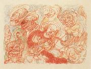 James Ensor The Holy Family oil